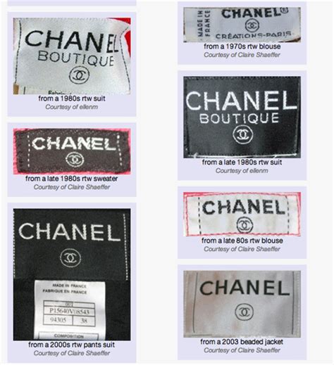 chanel runway clothing tag|Chanel bag tags.